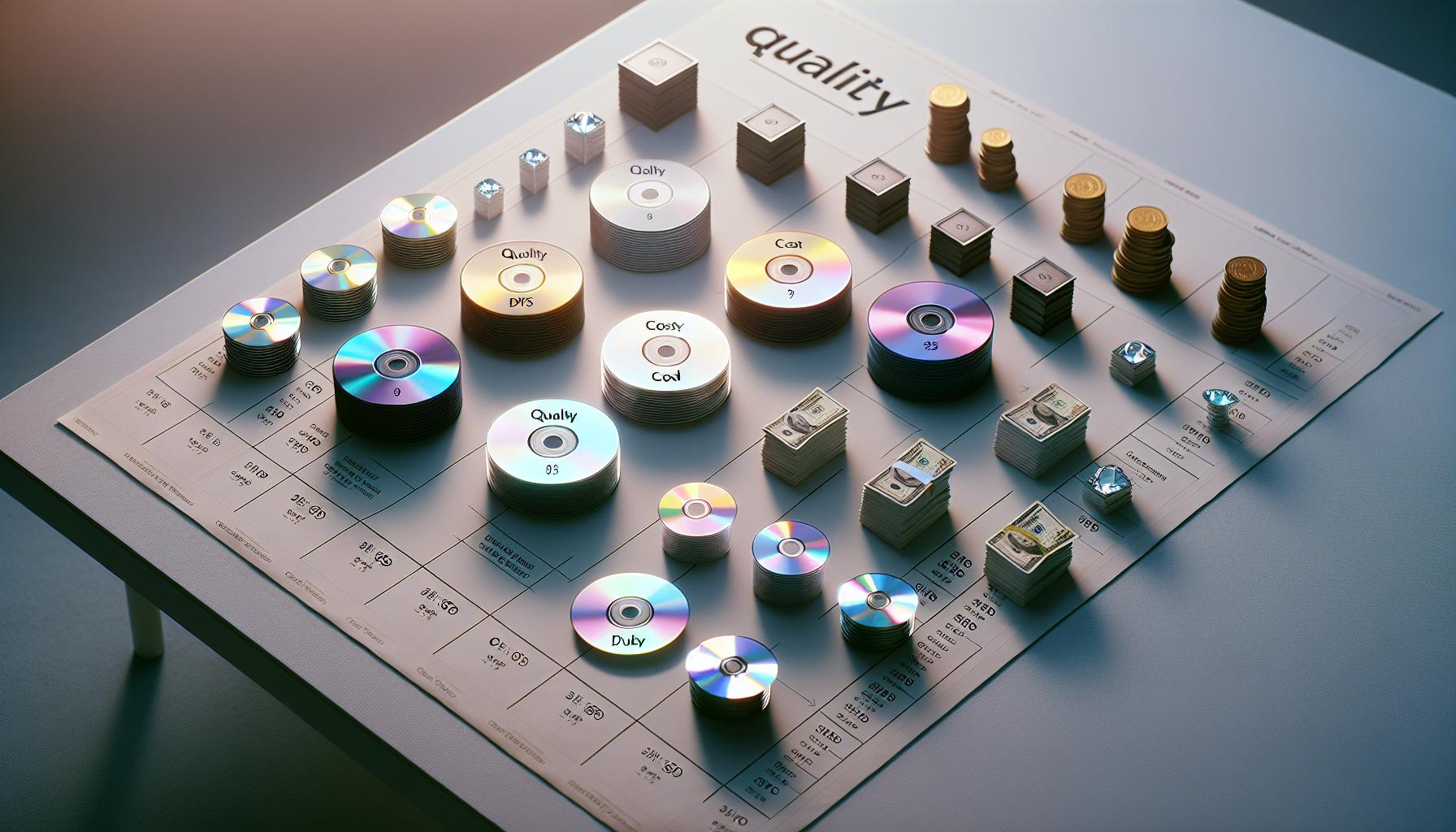Comparing Disc Types: Quality and Cost Analysis