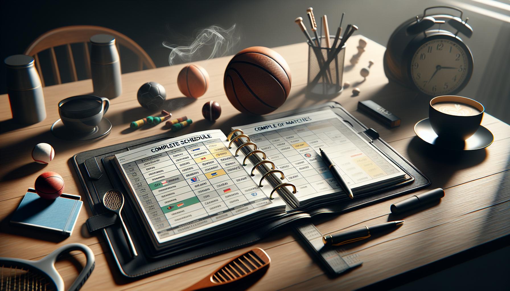 Complete Schedule of Matches