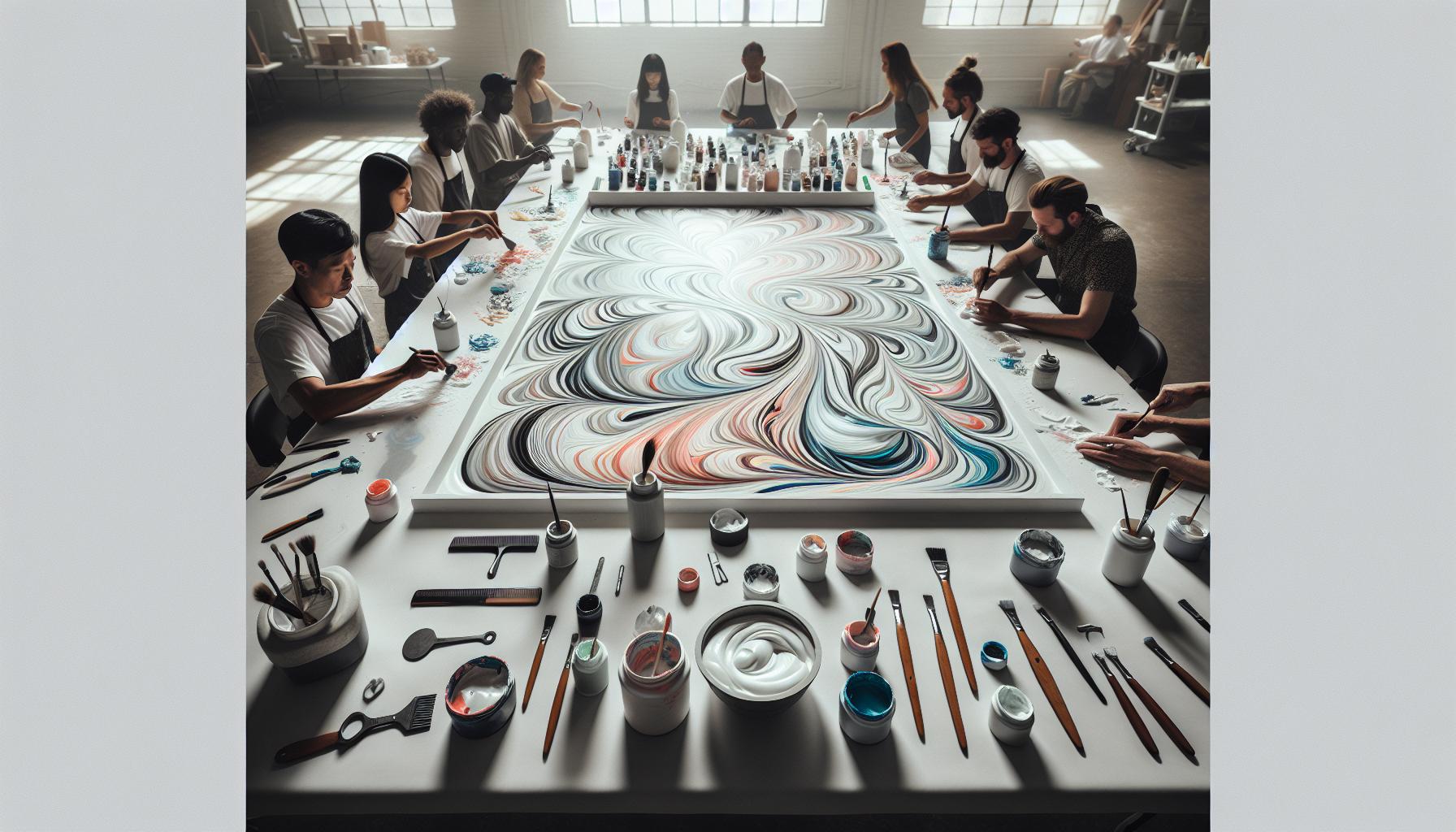 Creating Unique Patterns with Shaving Cream