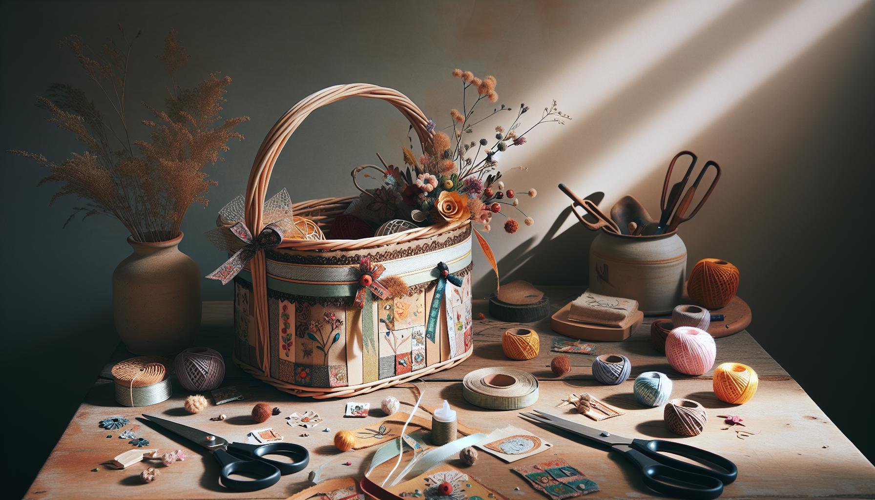 Creative Decorating Ideas for Homemade Baskets