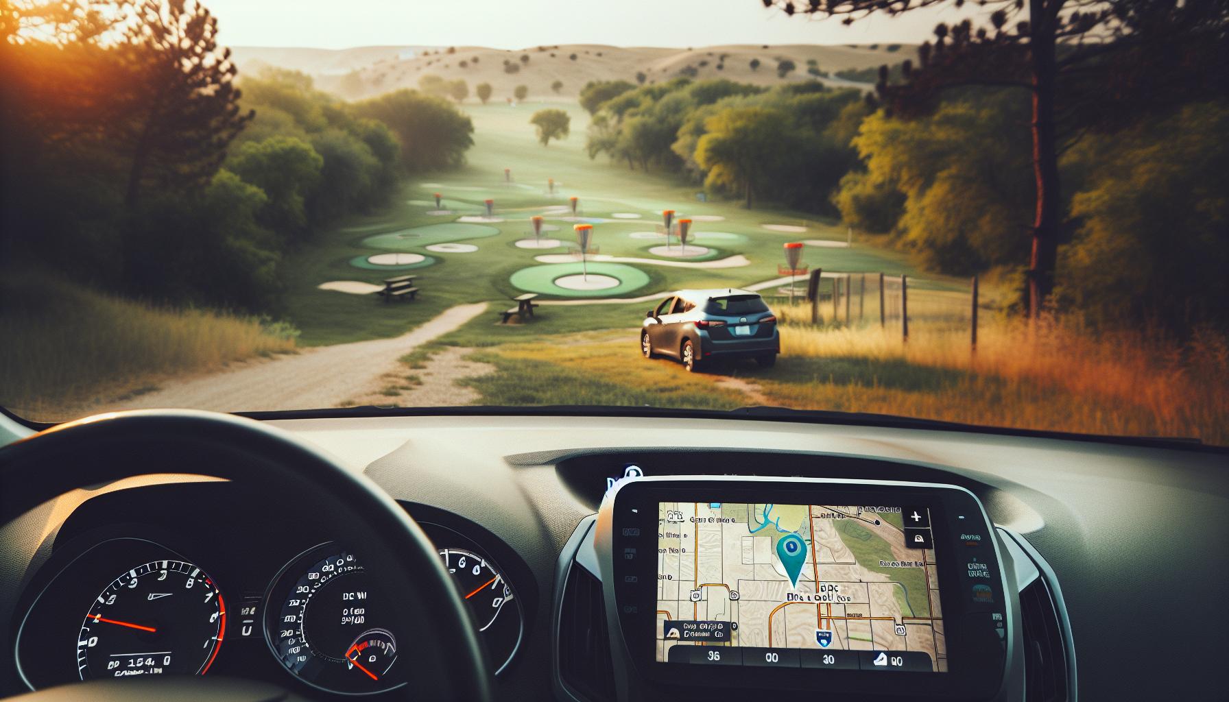 Navigating to De Soto KS Disc Golf Course