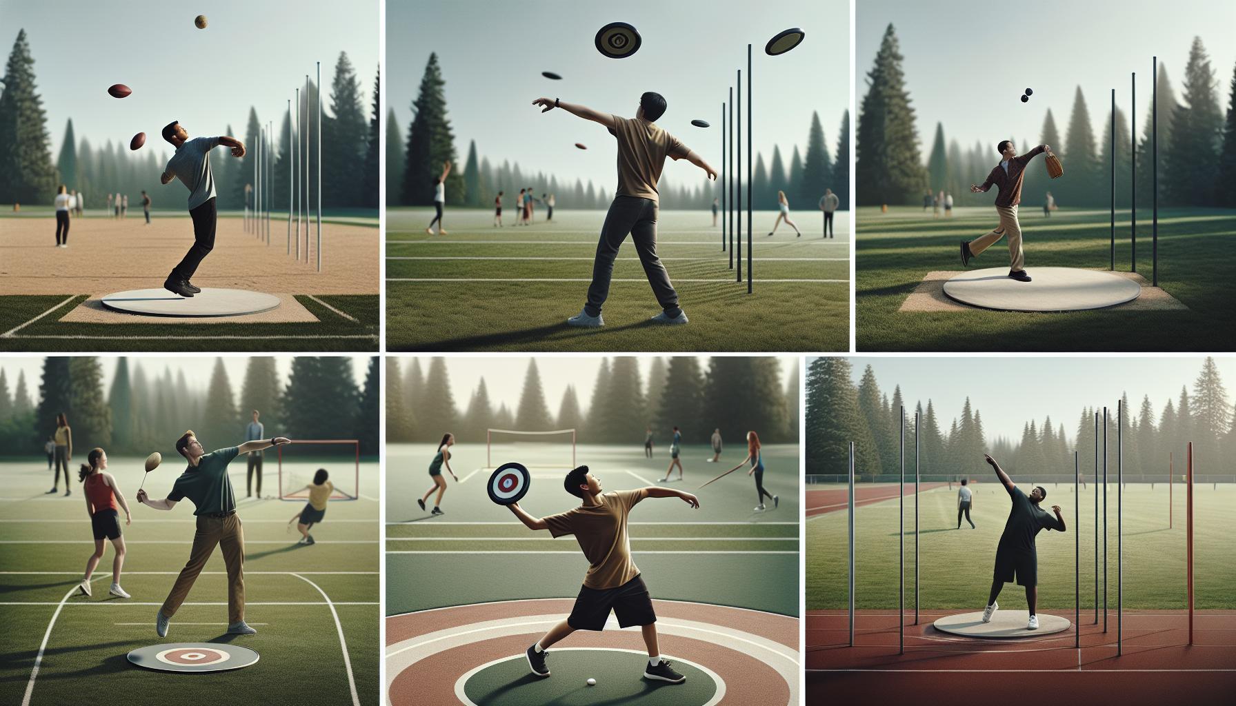 Throwing Techniques for Different Course Elements